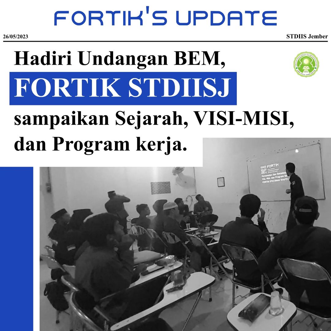 Read more about the article HADIRI UNDANGAN BEM, FORTIK STDIISJ SAMPAIKAN SEJARAH, VISI-MISI, DAN PROGRAM KERJA