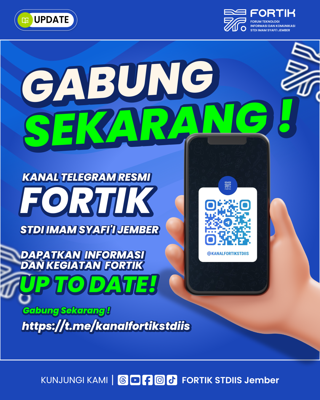 You are currently viewing TELAH RESMI! KANAL TELEGRAM FORTIK STDIIS MENGORBIT PER HARI INI